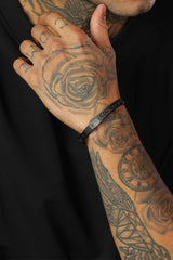Ring Bracelet Black - Adjustable