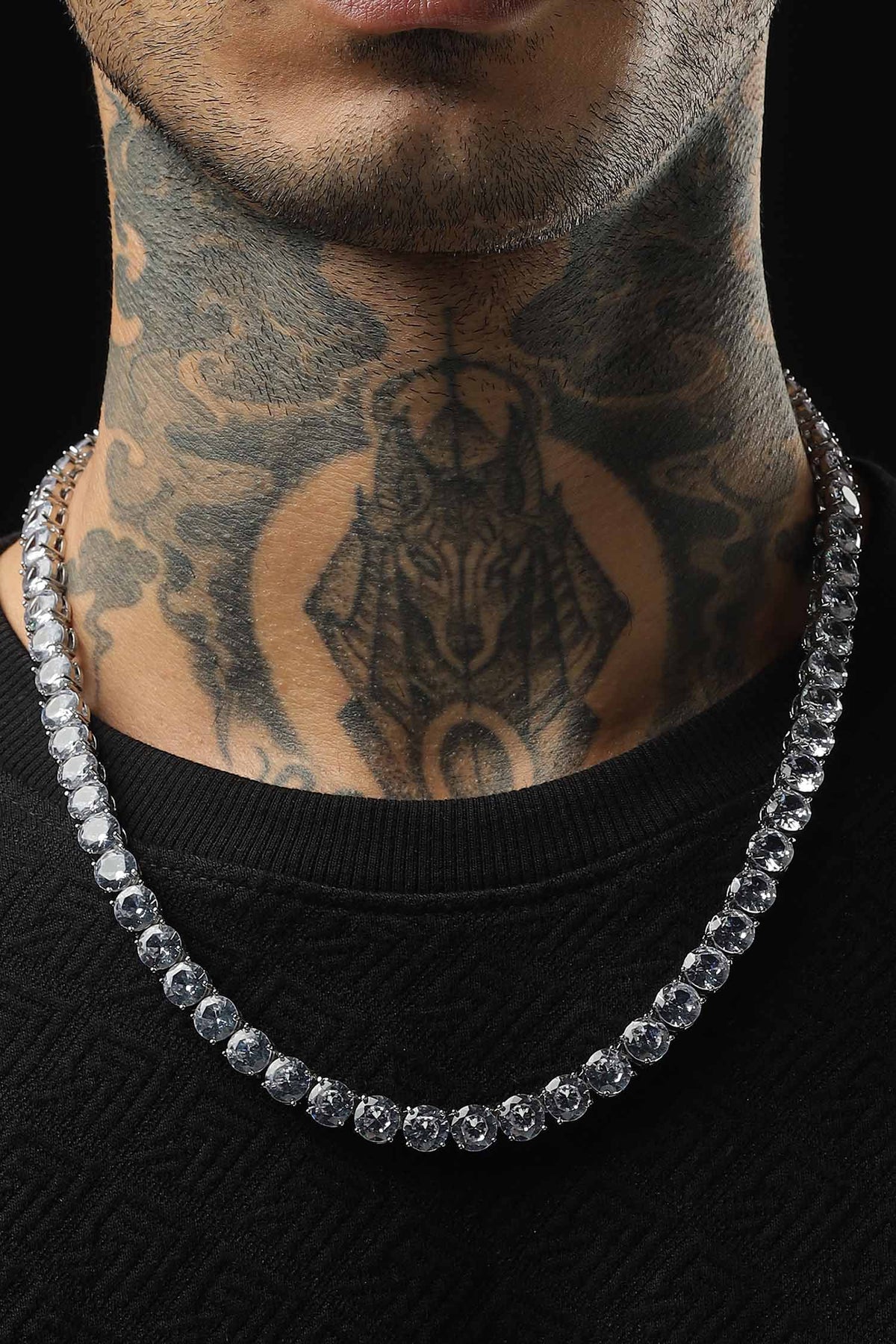 Round Cut Tennis Chain-8mm