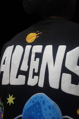 Alien World -Oversized Ultra Premium Over Sized T Shirt