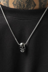 Skeleton Head Pendant With Chain