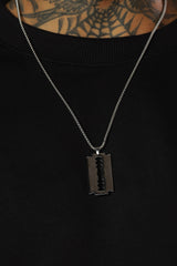 Razorblade Pendant With Chain